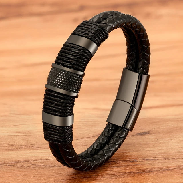 Double-Layer Woven Accessory for Men