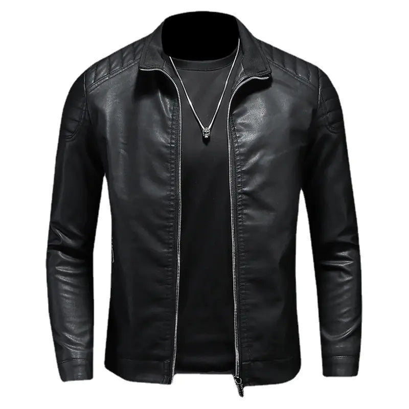 Men's Slim Streetwear Leather Jacket