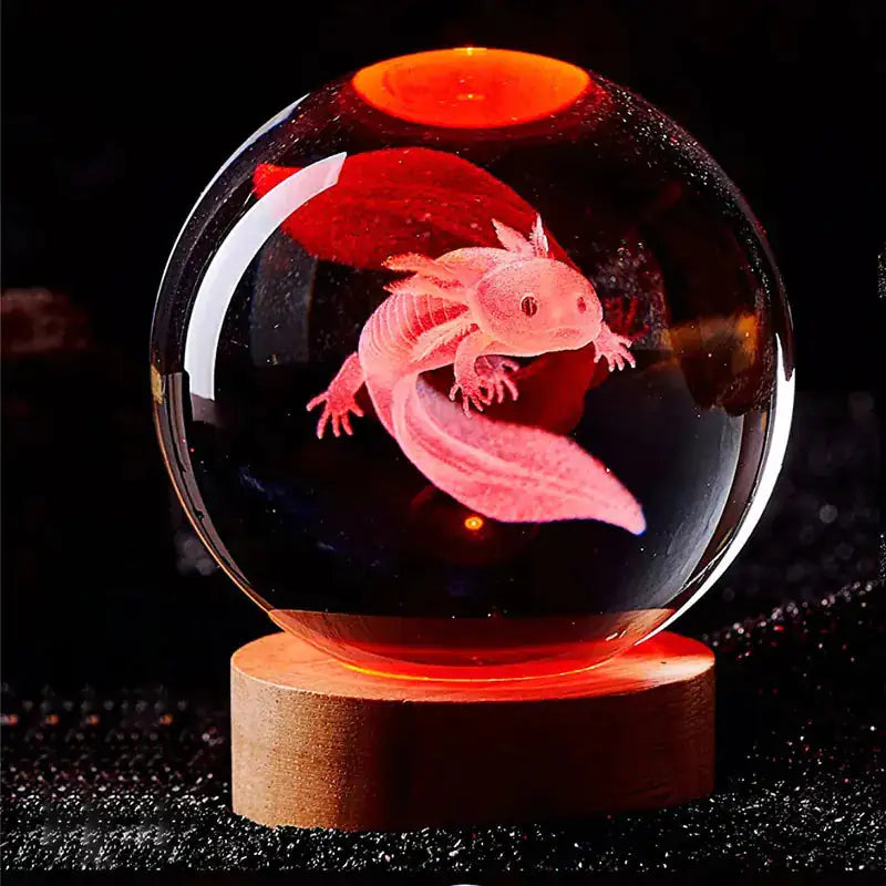 3D Crystal Ball Night Light Ideal for Relaxation and Decoration"