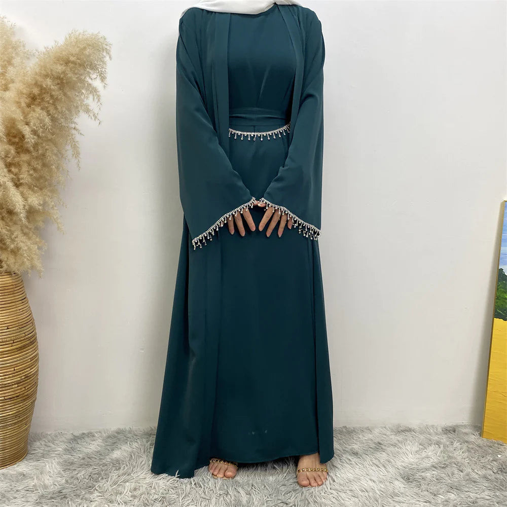 Sleeveless Dress Cardigan Set