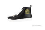 Versace Medusa Emblem Vitello Leather Sneakers
