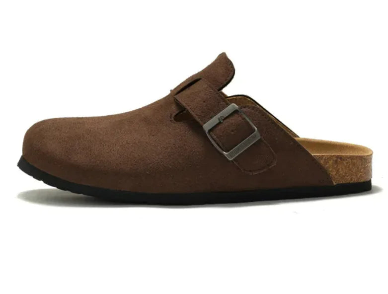 Boston Suede Slip-On Clogs Mules