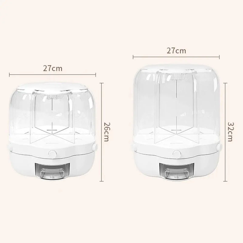 STOMART.CO.UK 360° Rotating Grains Food Dispenser dispenser Kitchen storage Free Text