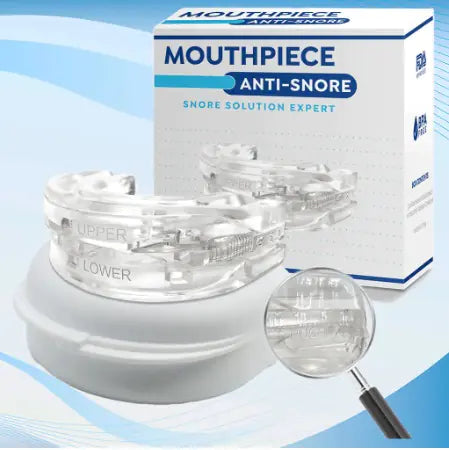 Woman holding Anti-Snoring Mouthpiece