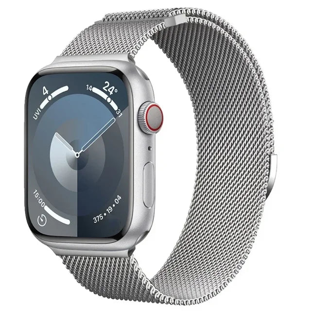 STOMART.CO.UK Milanese Loop Metal Band for Apple Watch Jewellery & Watches Free Text