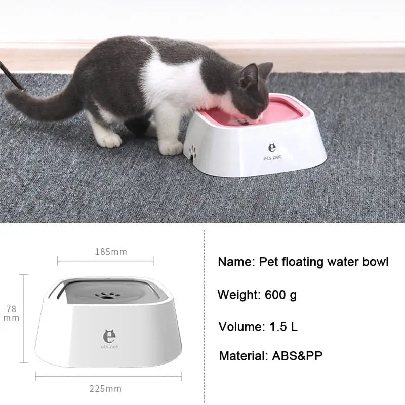 No-Spill Dog Pets Plastic Water Bowl