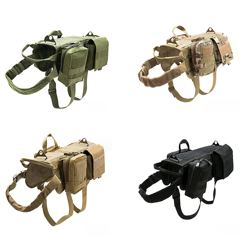 STOMART.CO.UK Tactical Military Dog Harness Dogs Free Text