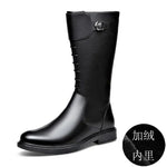 A single high-fashion women's knee-high boot in beige with a faux crocodile skin texture. The boot features a pointed toe and a slender stiletto heel, exuding a luxurious and stylish appearance. It is photographed against a plain white background, showcasing its elegant structure and upscale finish.