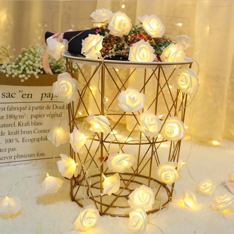 LED Rose Flower Fairy Lights