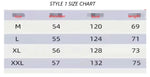 Sporty Bomber Jacket Size Chart