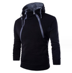 Men's High Neck Hooded Pullovers