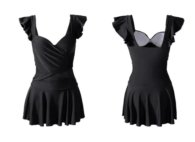 Stylish Open-Chest Short Dress