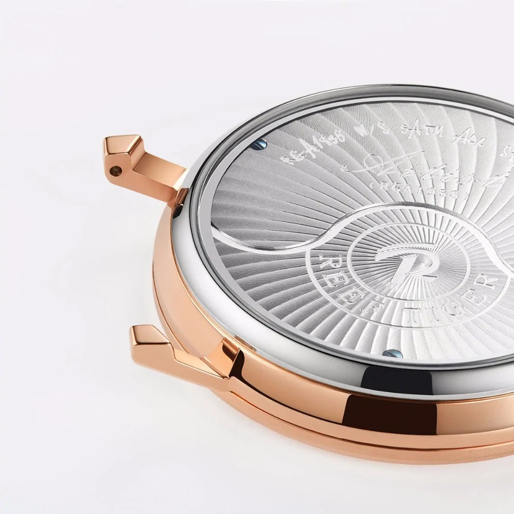 RT Luxury Leather Gear Strap Wristwatch