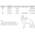 Durable Tactical Dog Collar Leash Size Chart