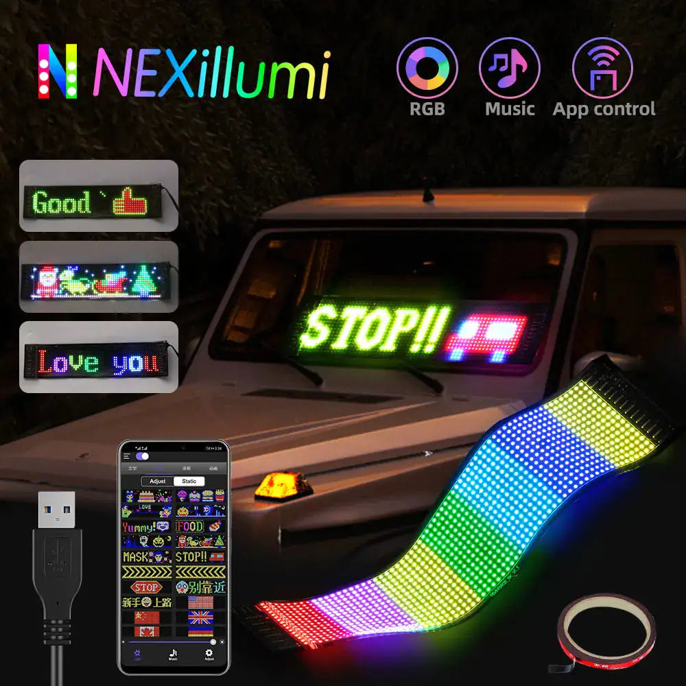 Car LED Matrix Pixel Display Panel