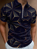 Patterned Polo Shirt