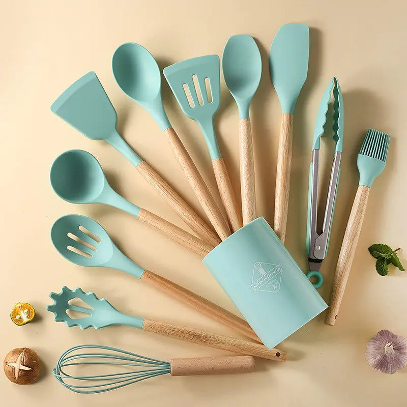 Non-Sticky Kitchen Spatula Spoons Set