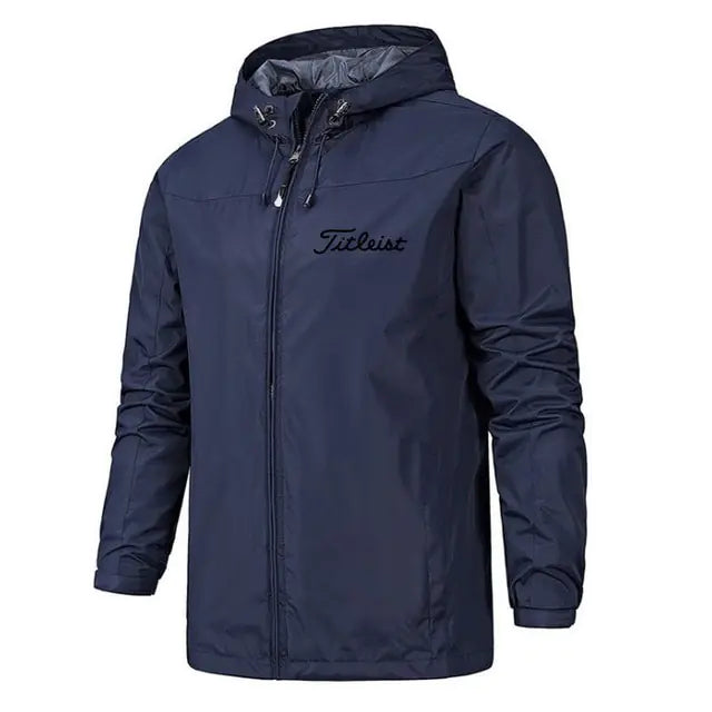 Men’s Waterproof and Windproof Solid Jacket