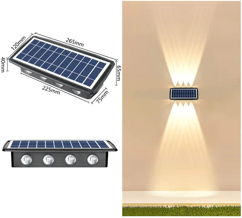 Waterproof Outdoor Solar Wall Lights