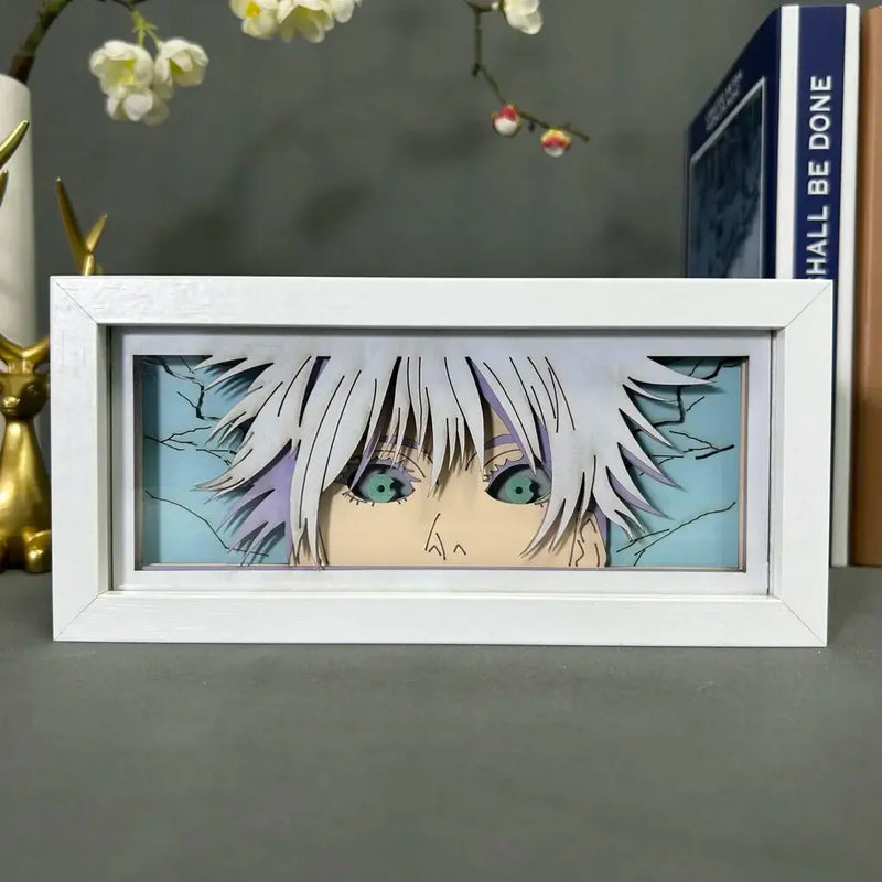 Light Box Jujutsu Kaisen Anime Satoru Gojo Eye Face Lamp For Bedroom Decor