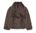 Thicken Lapel Plush Coat