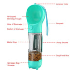 Multifunction Water Food Feeder Pet Bottle