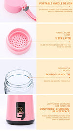 STOMART.CO.UK Portable Electric Blender Blender Electric Kitchen Free Text