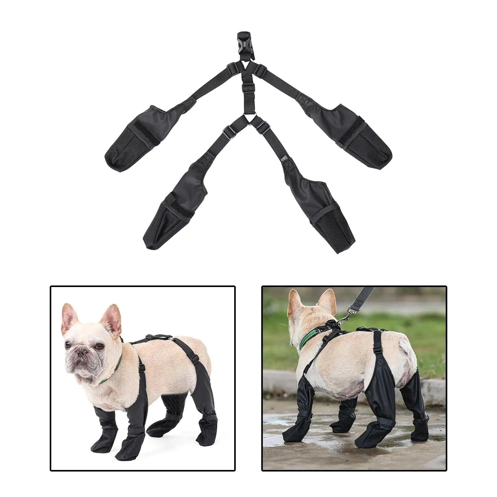 Dogs Paw Protection Suspender Boots
