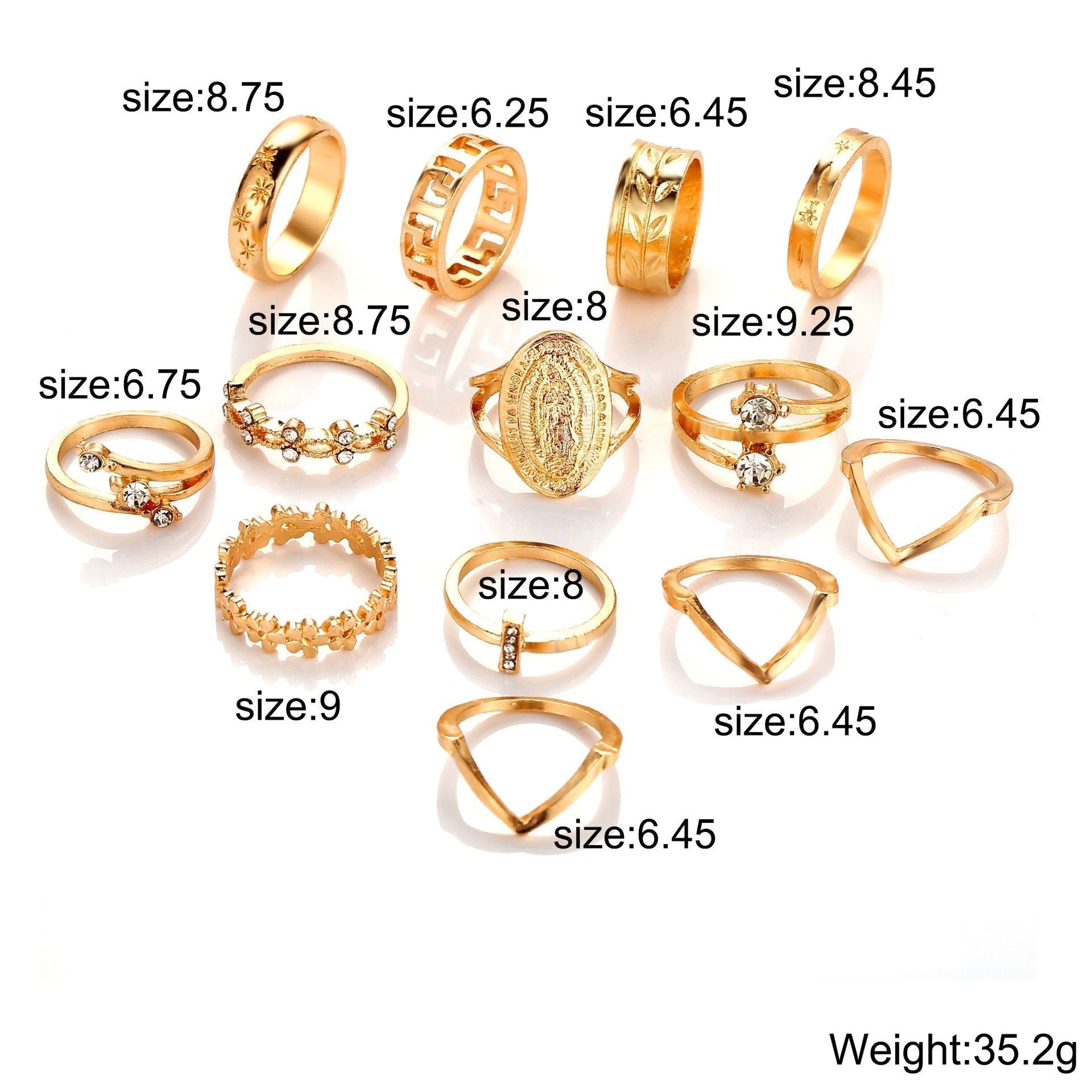 Ring Set Sizes