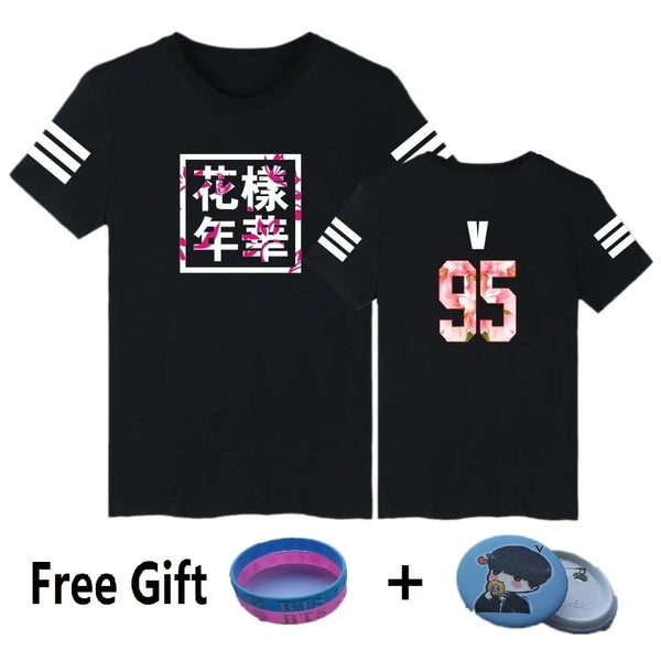 Hip Hop K-Pop Style Print T-Shirt