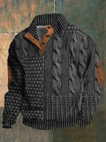 Men’s 3D Digital Print Sweater