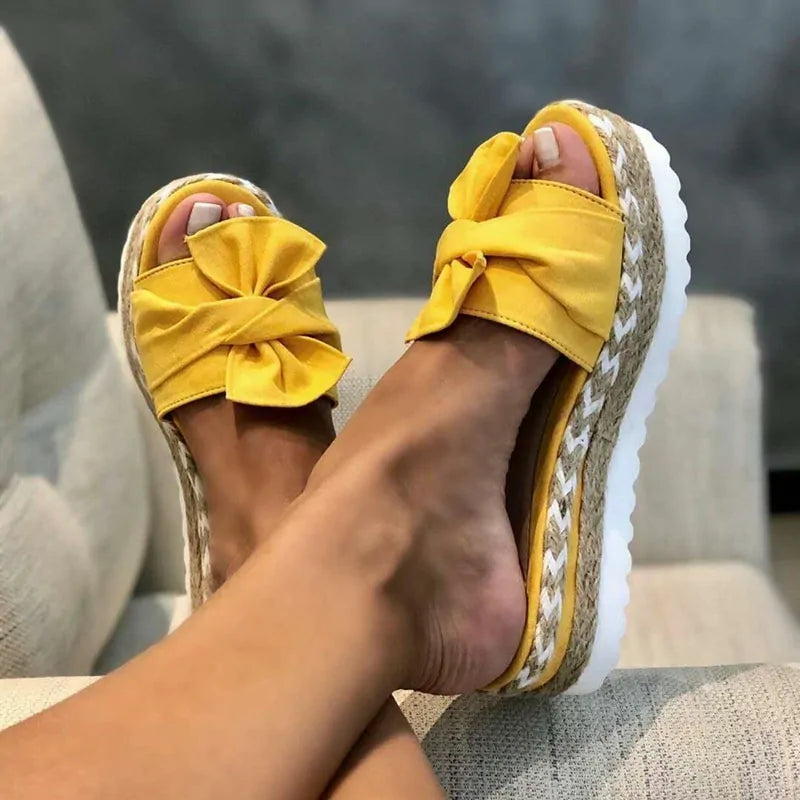 Sleek Summer Platform Slippers