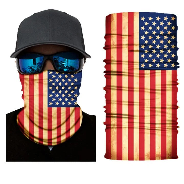 Patriotic neck gaiter