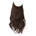 Long straight-to-wavy hair topper extension in ash brown with cool blonde highlights, shown on a white background with the color code “# 9H613” in the corner.