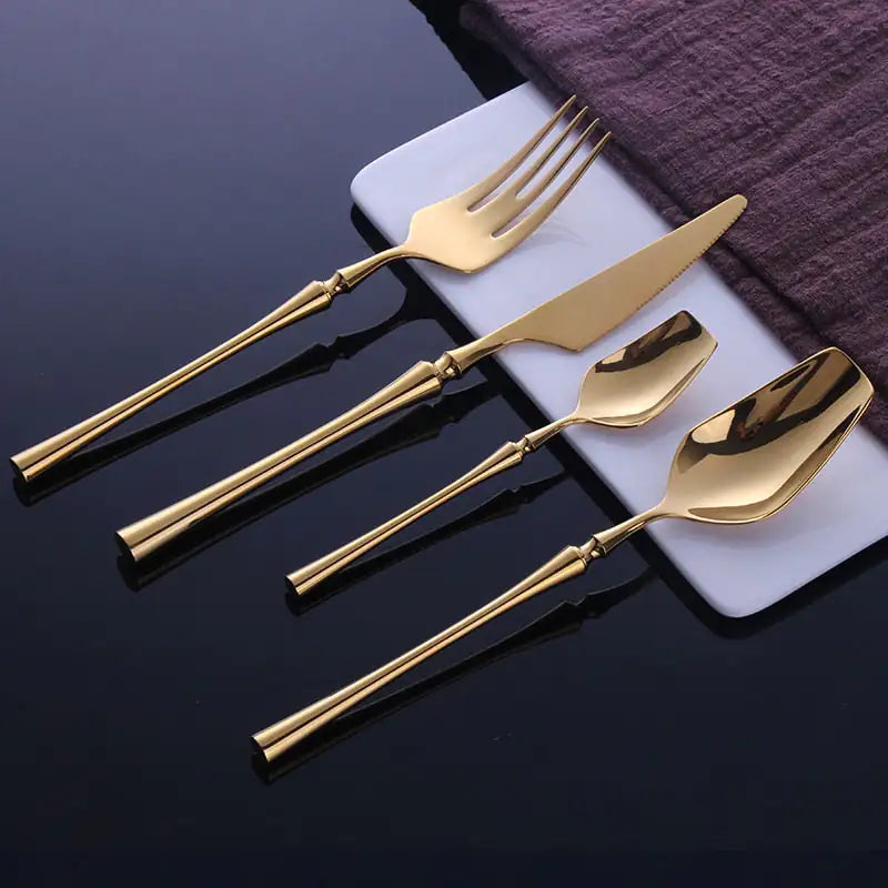 Istanbul Luxury Gold Cutlery Set