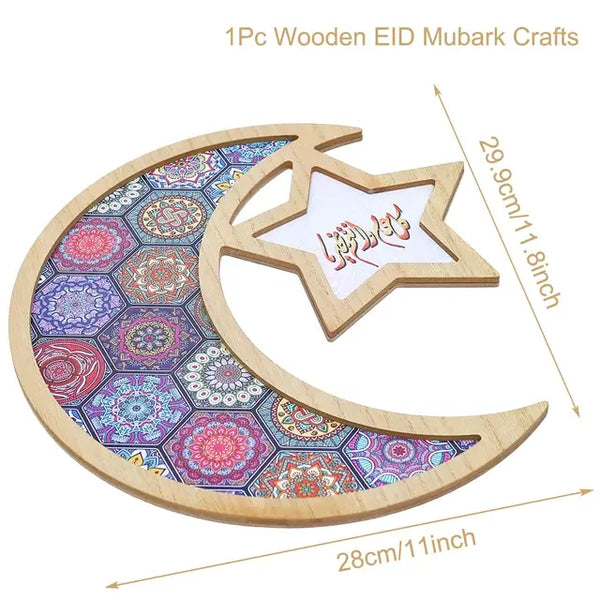 Mubarak Ramadan Kareem Wooden Tray Gift