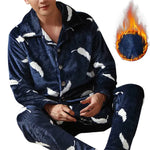 Men's Warm Flannel Pyjamas Set