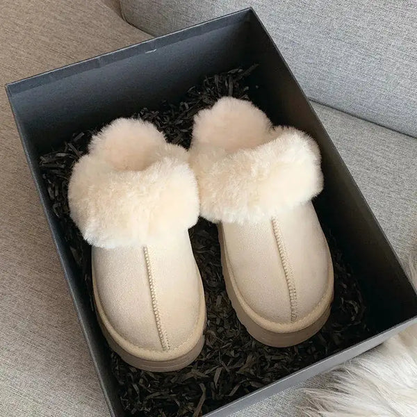 Luxury Slip-On Plush Winter Slippers