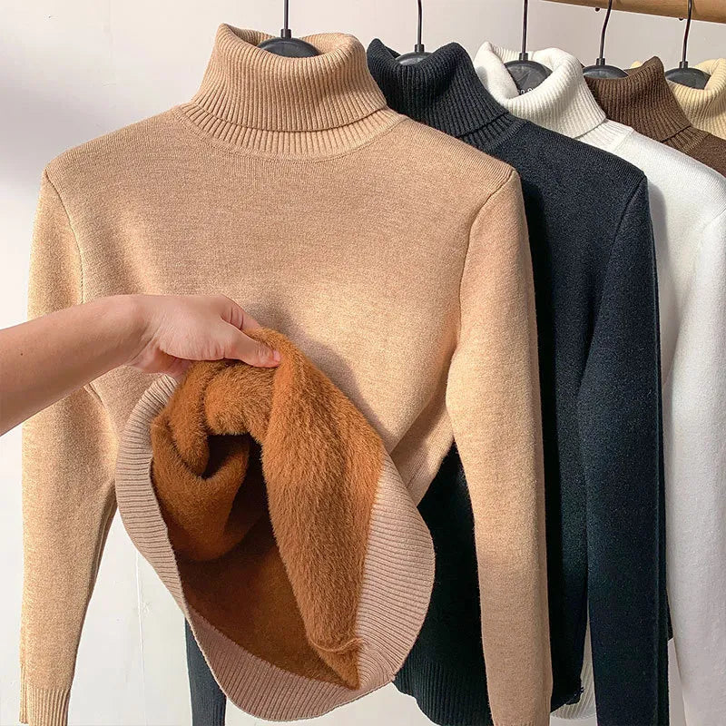 Women's Elegant Turtleneck Winter Sweater