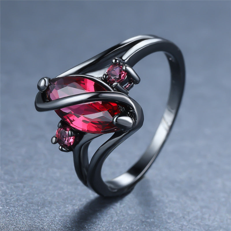 Precious Stone Crystal Ring