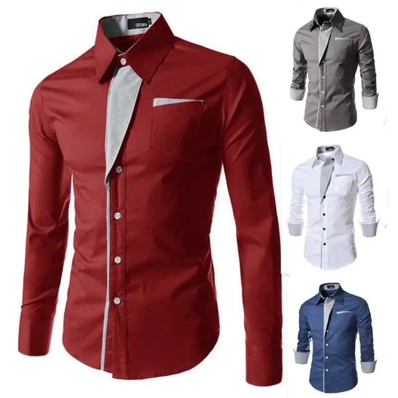 Men's Slim Fit Designer Formal Dress Shirt