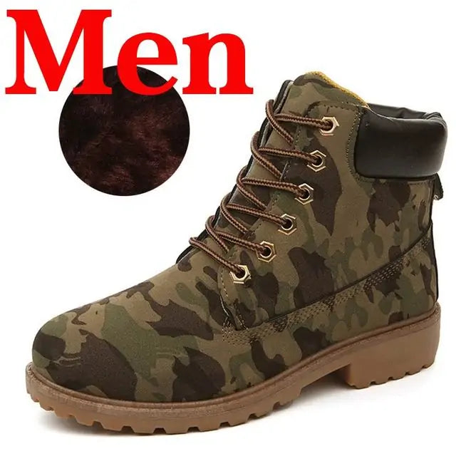 Durable Men's Snow Ankle Boots