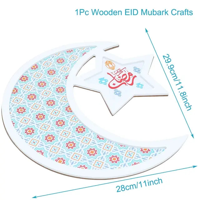 Islamic Holy Month Wooden Platter