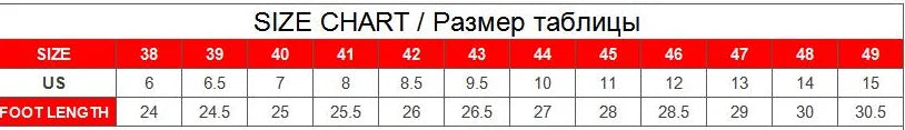 Trainers Loafers Size Chart