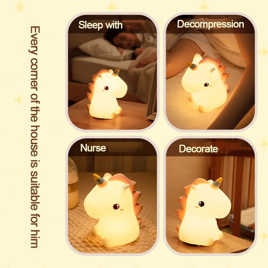 Children’s Friendly Unicorn Night  Lamp Glow