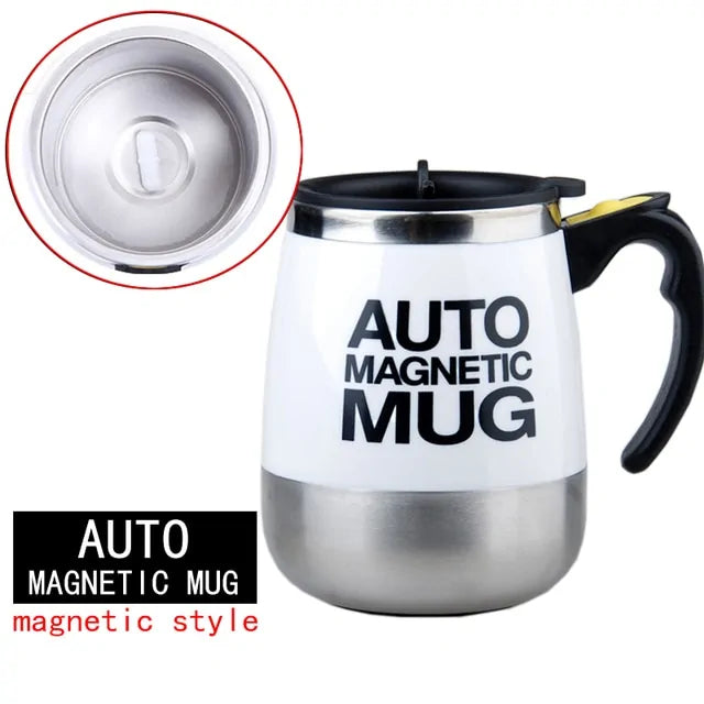 STOMART.CO.UK Automatic Self Stirring Magnetic Mug Kitchen Magnetic Mug Free Text