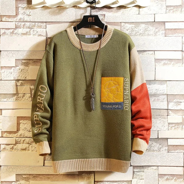 Long Sleeve Stylish Knit Pullover