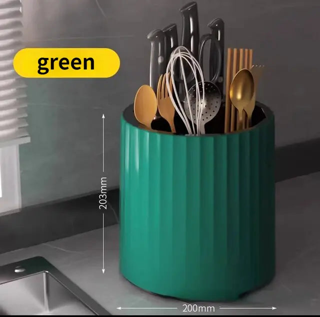 Efficient Flatware Holder with Drain Feature