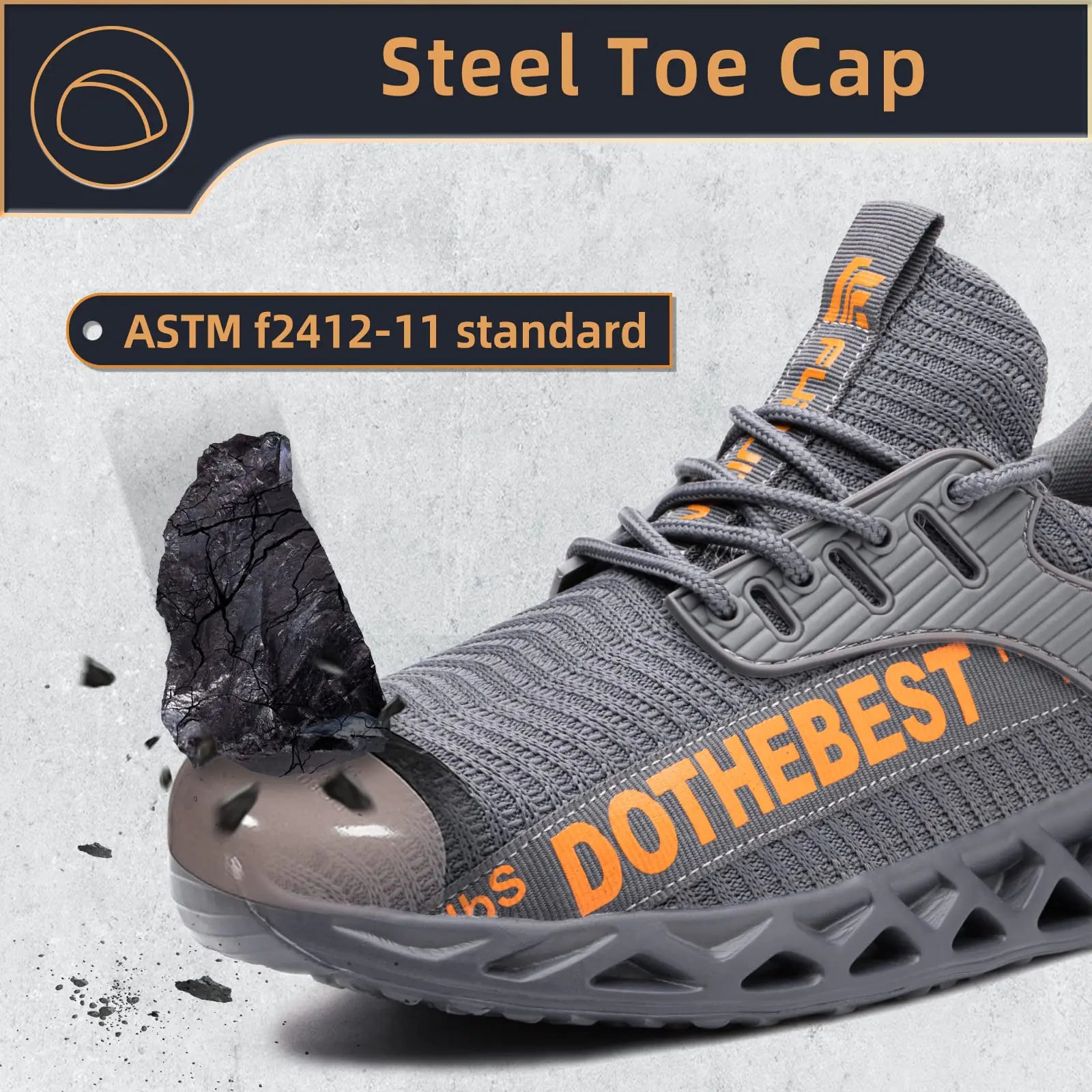 Unisex Steel Toe Work Sneakers