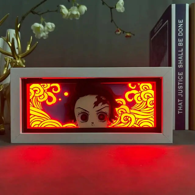 Anime-themed Demon Slayer illuminated light box